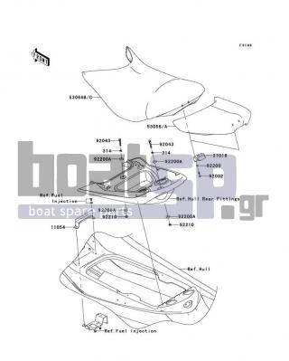 KAWASAKI - ULTRA 260X 2010 - Εξωτερικά Μέρη - Seat