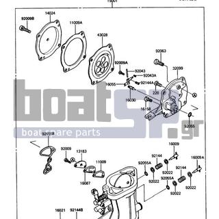 KAWASAKI - 650 SX 1988 - Engine/Transmission - Carburetor