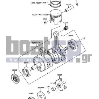 KAWASAKI - 650 SX 1988 - Engine/Transmission - Crankshaft/Piston(s)