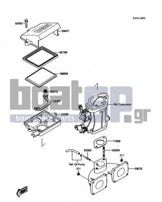 KAWASAKI - 650 SX 1988 - Engine/Transmission - Flame Arrester