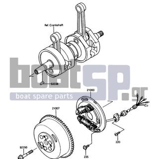 KAWASAKI - 650 SX 1988 - Electrical - Generator