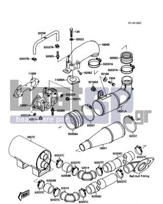 KAWASAKI - 650 SX 1988 - Exhaust - Muffler(s)