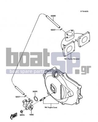 KAWASAKI - 650 SX 1988 - Engine/Transmission - Oil Pump