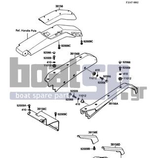 KAWASAKI - 650 SX 1988 - Body Parts - Pads