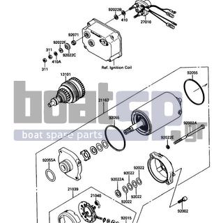 KAWASAKI - 650 SX 1988 - Electrical - Starter Motor