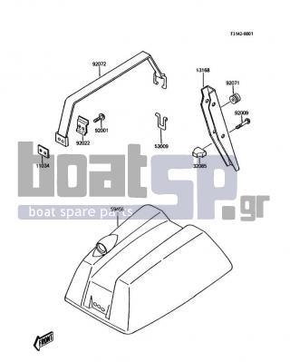 KAWASAKI - JS300 1988 - Engine/Transmission - Engine Hood - 92001-3022 - BOLT,6X30