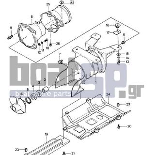 KAWASAKI - JS440 1988 - Frame - JET PUMP