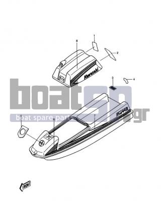 KAWASAKI - JS440 1988 - Frame - Labels (JS440-A12)