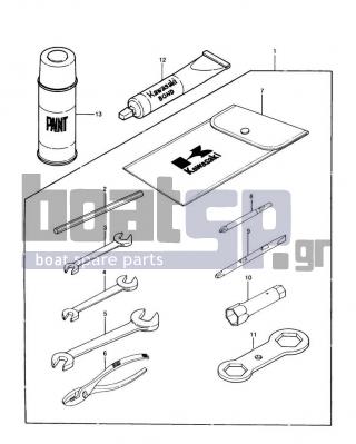 KAWASAKI - JS440 1988 -  - OWNER TOOLS - 92110-1113 - TOOL-WRENCH,BOX,21MM