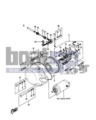 KAWASAKI - JS550 1988 - Ηλεκτρικά - GENERATOR - 21050-2169 - FLYWHEEL