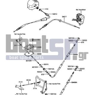 KAWASAKI - X2 1988 - Frame - Cables