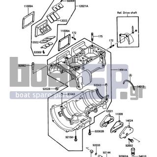 KAWASAKI - X2 1988 - Engine/Transmission - Crankcase