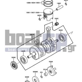 KAWASAKI - X2 1988 - Engine/Transmission - Crankshaft/Piston(s)