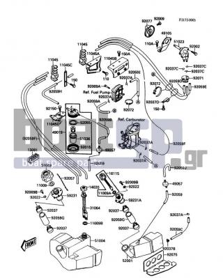 KAWASAKI - X2 1988 - Body Parts - Fuel Tank - 49019-3706 - FILTER-FUEL