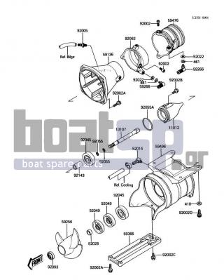 KAWASAKI - X2 1988 - Frame - Jet Pump