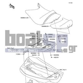 KAWASAKI - ULTRA LX 2010 - Εξωτερικά Μέρη - Seat