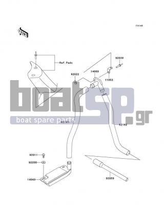 KAWASAKI - 800 SX-R 2009 - Body Parts - Bilge System