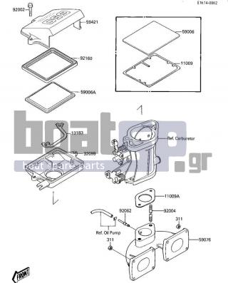 KAWASAKI - 650 SX 1987 - Engine/Transmission - FLAME ARRESTER