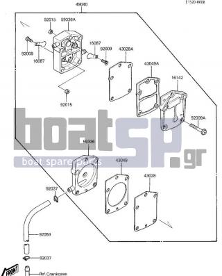 KAWASAKI - 650 SX 1987 - Ηλεκτρικά - FUEL PUMP - 92037-1173 - CLAMP,SPARK PLUG CAP