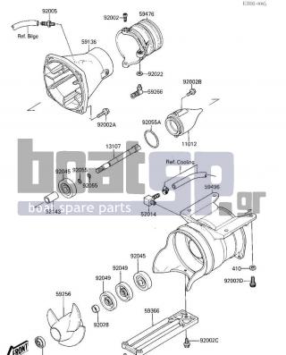 KAWASAKI - 650 SX 1987 - Frame - JET PUMP