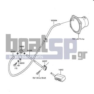 KAWASAKI - JS300 1987 - Body Parts - BILGE
