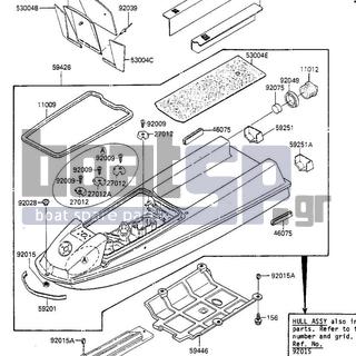 KAWASAKI - JS300 1987 - Frame - HULL