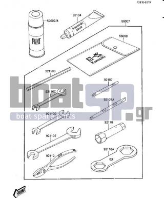 KAWASAKI - JS300 1987 -  - OWNER TOOLS - 56007-3706 - TOOLKIT