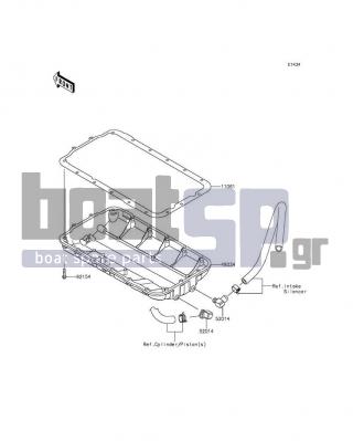 KAWASAKI - JET SKIΒ® ULTRAΒ® 310X 2016 - Engine/Transmission - Oil Pan