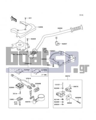 KAWASAKI - 800 SX-R 2009 - Body Parts - Handlebar