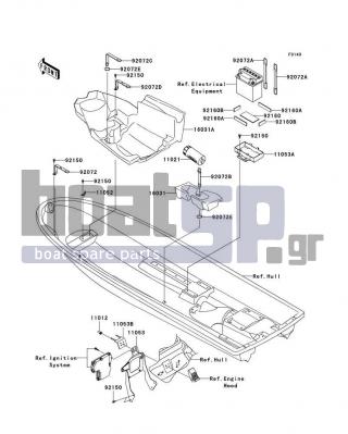 KAWASAKI - 800 SX-R 2009 - Frame - Hull Fittings