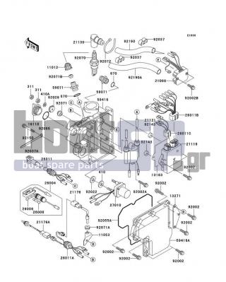 KAWASAKI - 800 SX-R 2009 - Frame - Ignition System