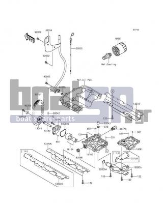 KAWASAKI - JET SKIΒ® ULTRAΒ® 310X 2016 - Engine/Transmission - Oil Pump - 16097-0007 - FILTER-ASSY-OIL