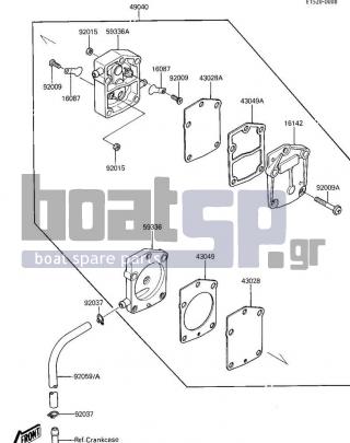 KAWASAKI - X2 1987 - Electrical - FUEL PUMP - 43049-3704 - PACKING,FUEL COVER