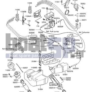 KAWASAKI - X2 1987 - Body Parts - FUEL TANK/OIL TANK (JF650-A1) - 92057-3704 - CHAIN,COVER