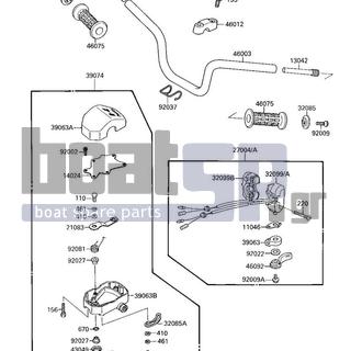 KAWASAKI - X2 1987 - Body Parts - HANDLEBAR