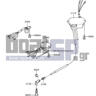 KAWASAKI - X2 1987 - Frame - IGNITION (JF650-A1)
