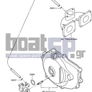 KAWASAKI - X2 1987 - Engine/Transmission - OIL PUMP - 92055-055 - 