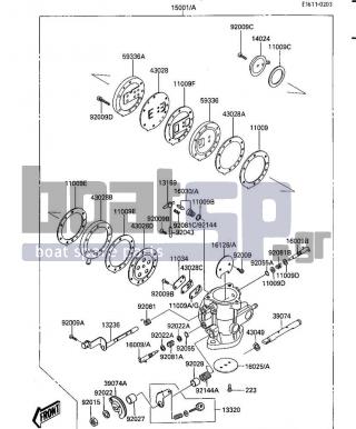 KAWASAKI - JS300 1986 - Engine/Transmission - CARBURETOR
