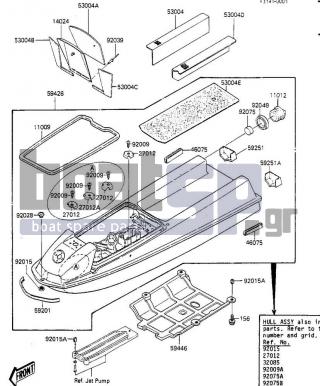 KAWASAKI - JS300 1986 - Frame - HULL