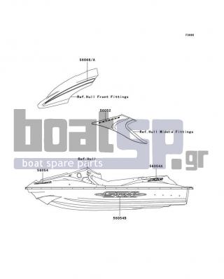 KAWASAKI - STX 2009 - Body Parts - Decals(D9F)