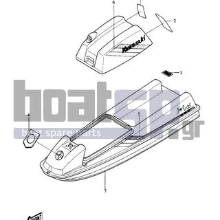 KAWASAKI - JS440 1986 - Πλαίσιο - LABELS (JS440-A8)