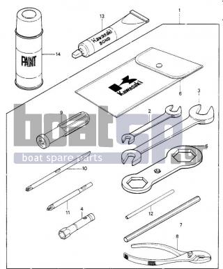 KAWASAKI - JS440 1986 -  - OWNER TOOLS (JS440-A8/A9)