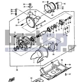 KAWASAKI - JS550 1986 - Frame - JET PUMP