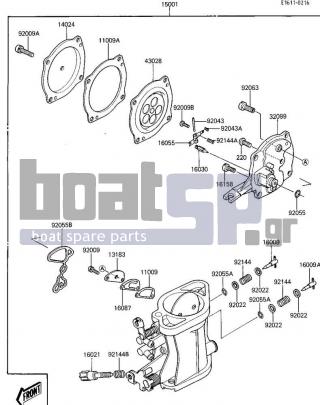 KAWASAKI - X2 1986 - Engine/Transmission - CARBURETOR