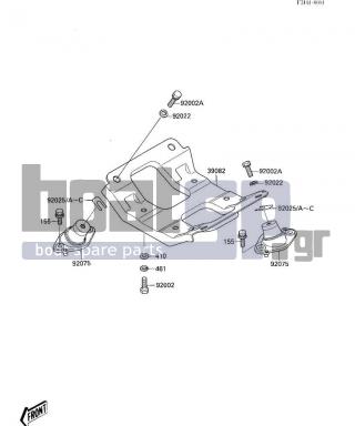 KAWASAKI - X2 1986 - Engine/Transmission - ENGINE MOUNT