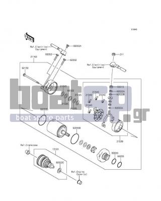 KAWASAKI - JET SKIΒ® ULTRAΒ® 310X 2016 - Electrical - Starter Motor