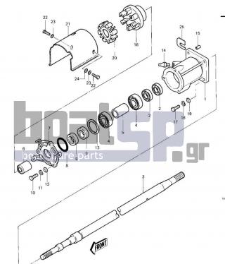 KAWASAKI - JS550 1985 - Engine/Transmission - DRIVE SHAFT