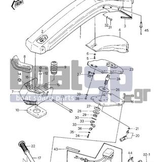 KAWASAKI - JS440 1984 - Body Parts - HANDLE POLE/SWITCHES  ('84-'86 JS44 - 461S0600 - WASHER-SPRING,6MM