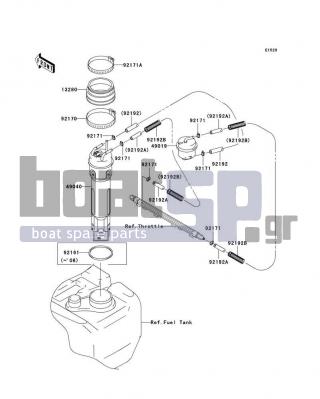 KAWASAKI - STX-15F 2009 - Ηλεκτρικά - Fuel Pump - 49019-3721 - FILTER-FUEL