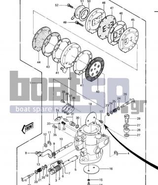 KAWASAKI - JS550 1984 - Engine/Transmission - CARBURETOR - 16009-3001 - SCREW,LOW SPEED